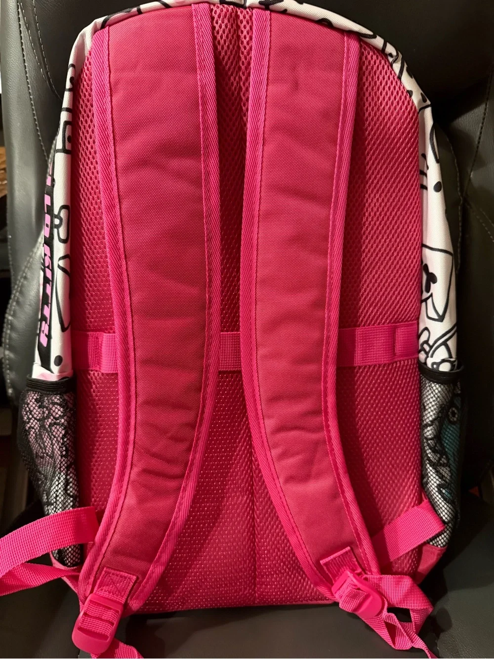 Hello Kitty Pink and White Kids Backpack with Graphic Front